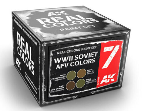 Soviet AFV Paint Set AK Interactive #AKI-RCS007 Real Colors